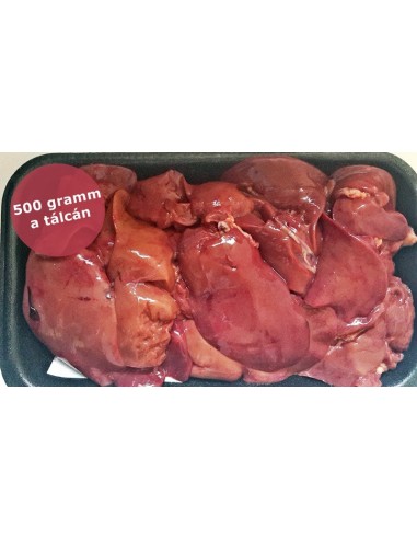 Csirkemáj szív nélkül 500gr, friss